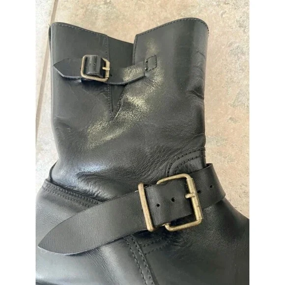 Polo Country Ralph Lauren Engineer Leather Boots 90s vtg RRL size 8D Motorcycle